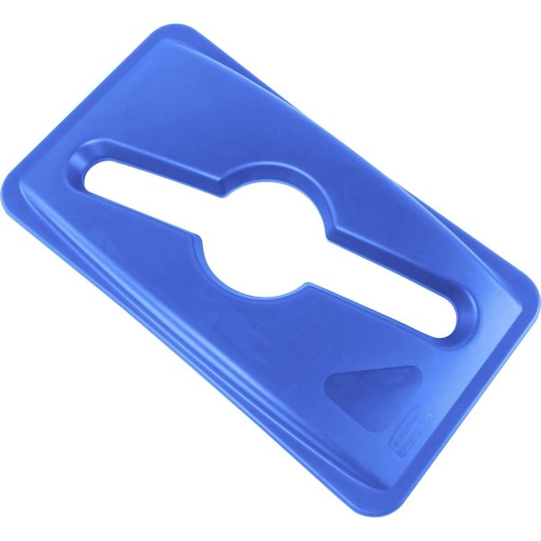 Slim Jim Recycling Container Combo Tops, Blue, 20.4" W/Dia, 4 PK